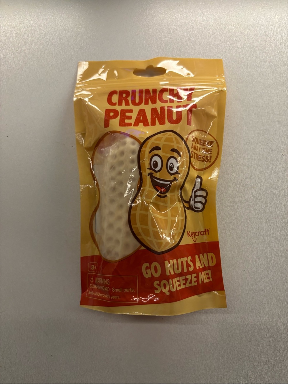 Crunchy Peanut Squeeze Toy - Yellow